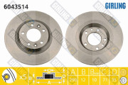 6043514 Brzdový kotouč GIRLING