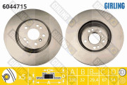 6044715 Brzdový kotouč GIRLING