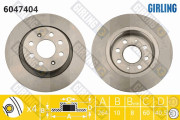 6047404 Brzdový kotouč GIRLING