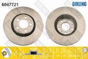 6047721 Brzdový kotouč GIRLING