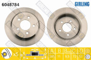 6048784 Brzdový kotouč GIRLING