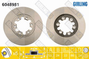 6048981 Brzdový kotouč GIRLING