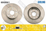 6049061 Brzdový kotouč GIRLING