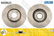 6049625 Brzdový kotouč GIRLING