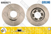 6060071 Brzdový kotouč GIRLING