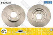 6070081 Brzdový kotouč GIRLING