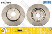 6073401 Brzdový kotouč GIRLING