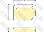 6101403 Sada brzdových destiček, kotoučová brzda GIRLING