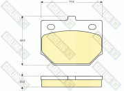 6101879 Sada brzdových destiček, kotoučová brzda GIRLING