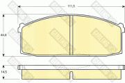 6101979 Sada brzdových destiček, kotoučová brzda GIRLING