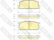 6102149 Sada brzdových destiček, kotoučová brzda GIRLING