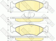 6102552 Sada brzdových destiček, kotoučová brzda GIRLING