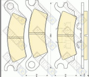 6102909 Sada brzdových destiček, kotoučová brzda GIRLING