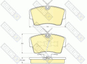 6103391 Sada brzdových destiček, kotoučová brzda GIRLING