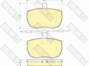6103426 Sada brzdových destiček, kotoučová brzda GIRLING