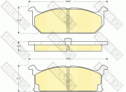 6103829 Sada brzdových destiček, kotoučová brzda GIRLING