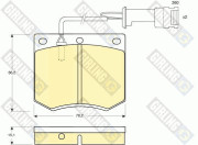 6106931 Sada brzdových destiček, kotoučová brzda GIRLING