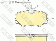 6107931 Sada brzdových destiček, kotoučová brzda GIRLING