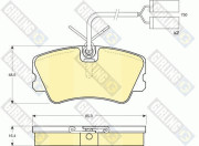 6109001 Sada brzdových destiček, kotoučová brzda GIRLING