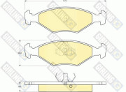 6109582 Sada brzdových destiček, kotoučová brzda GIRLING
