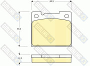 6110661 Sada brzdových destiček, kotoučová brzda GIRLING