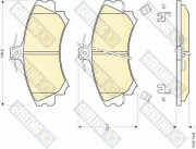 6111981 Sada brzdových destiček, kotoučová brzda GIRLING