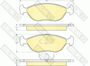 6112462 Sada brzdových destiček, kotoučová brzda GIRLING