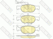 6112912 Sada brzdových destiček, kotoučová brzda GIRLING