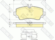 6112921 Sada brzdových destiček, kotoučová brzda GIRLING
