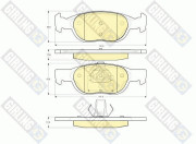 6113392 Sada brzdových destiček, kotoučová brzda GIRLING