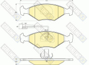 6113402 Sada brzdových destiček, kotoučová brzda GIRLING