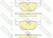 6113432 Sada brzdových destiček, kotoučová brzda GIRLING