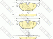 6113442 Sada brzdových destiček, kotoučová brzda GIRLING