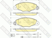 6114104 Sada brzdových destiček, kotoučová brzda GIRLING