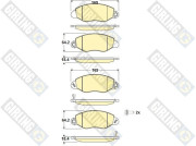 6114614 Sada brzdových destiček, kotoučová brzda GIRLING