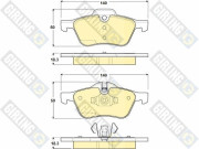 6114762 Sada brzdových destiček, kotoučová brzda GIRLING