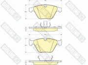 6114982 Sada brzdových destiček, kotoučová brzda GIRLING