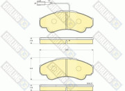 6115189 Sada brzdových destiček, kotoučová brzda GIRLING