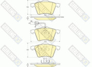 6115382 Sada brzdových destiček, kotoučová brzda GIRLING