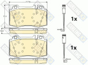 6115432 Sada brzdových destiček, kotoučová brzda GIRLING
