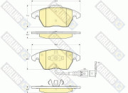 6115502 Sada brzdových destiček, kotoučová brzda GIRLING