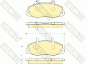 6115724 Sada brzdových destiček, kotoučová brzda GIRLING