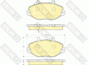 6115734 Sada brzdových destiček, kotoučová brzda GIRLING