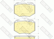 6115759 Sada brzdových destiček, kotoučová brzda GIRLING