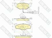 6115862 Sada brzdových destiček, kotoučová brzda GIRLING