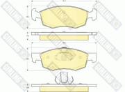 6115882 Sada brzdových destiček, kotoučová brzda GIRLING