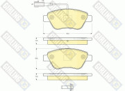 6115904 Sada brzdových destiček, kotoučová brzda GIRLING