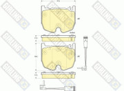 6115999 Sada brzdových destiček, kotoučová brzda GIRLING