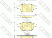 6116052 Sada brzdových destiček, kotoučová brzda GIRLING