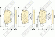 6118644 Sada brzdových destiček, kotoučová brzda GIRLING
